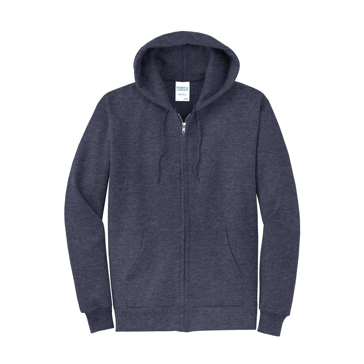 Port & Company® Core Fleece Full-Zip Hooded Sweatshirt